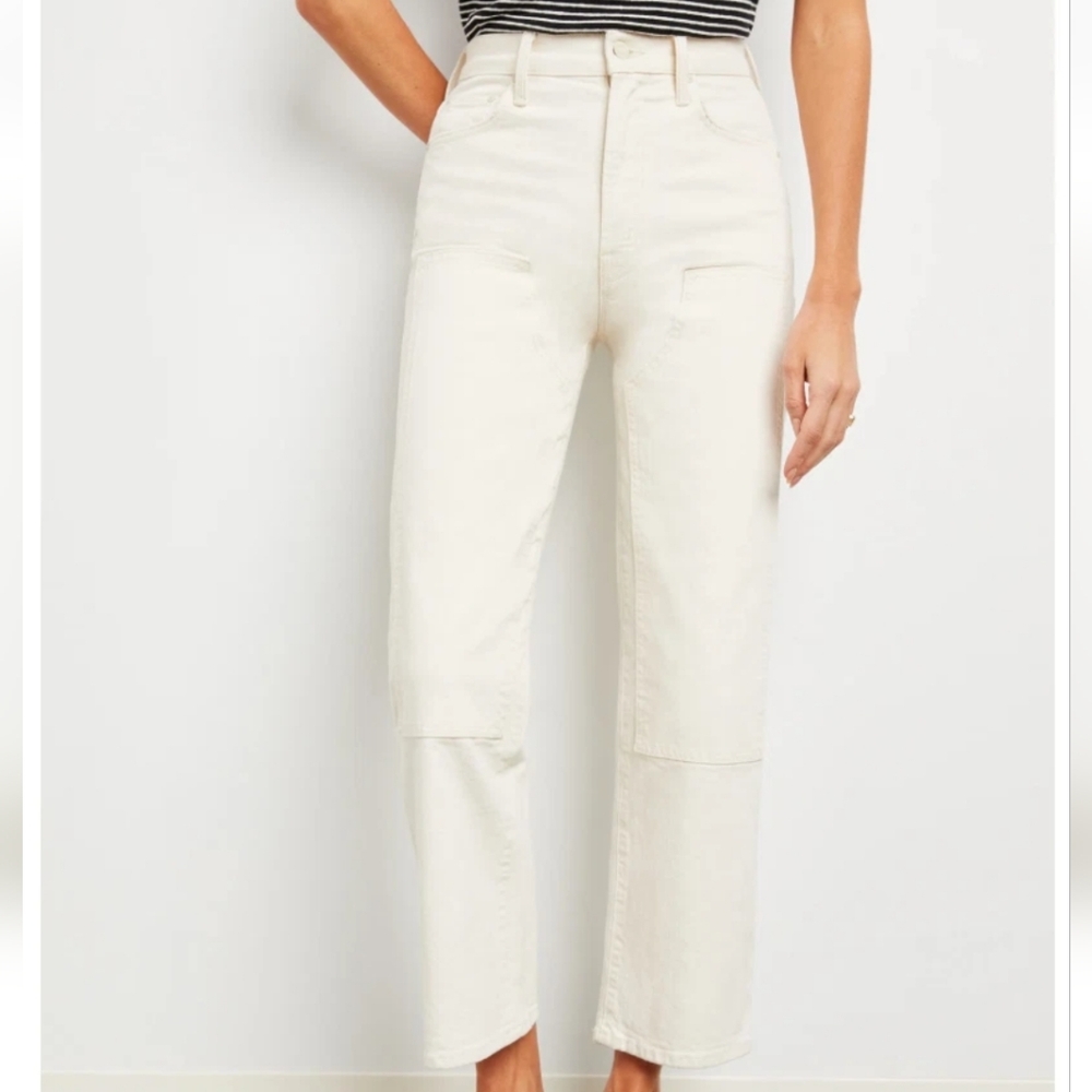 Mother Superior The Bee's Knees Rambler Zip Ankle Jeans in Act Natural Size 25